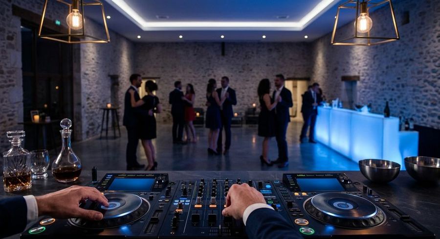 DJ Gianny — cabine DJ lors d'une soirée, client réel